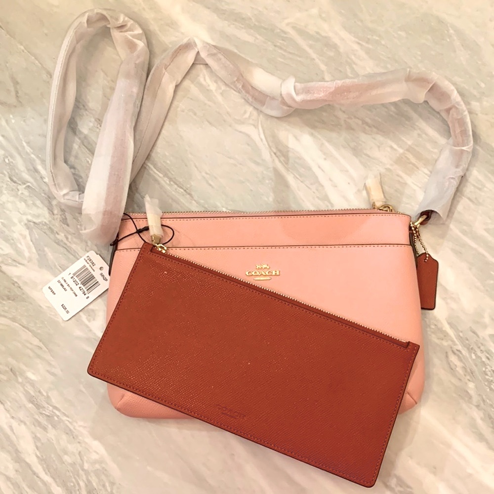 NWT Coach Colorblock Leather East West Crossbody F28382.